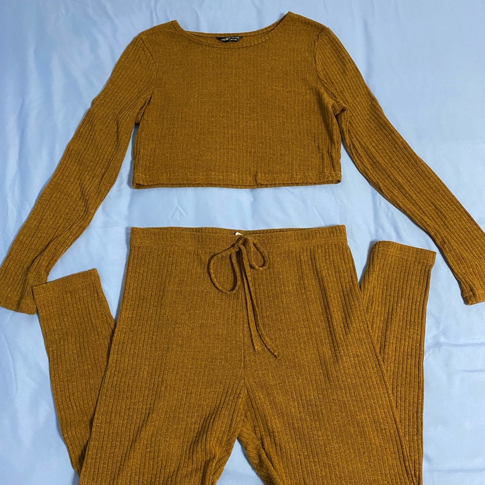 Brown 2-piece set by SHEIN